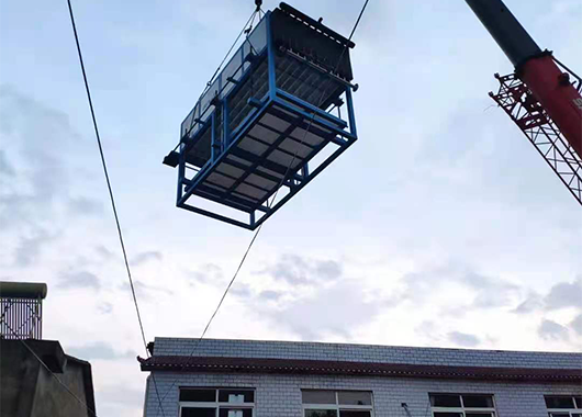 湖北10吨直冷块冰机案例